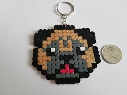 Perles Hama Perler Beads Chien Porte Cle Perles A Tisser Perles Hama Et Dessous De Verre Au Crochet