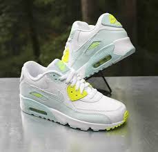 Nike Air Max 90 Ltr Gs Size 7y White Glacier Blue Volt 833376 100 Nike Athletic Nike Air Max Nike Air Max 90 Nike Air