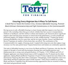 Terry McAuliffe Releases Plan to Tackle Housing Crisis in Virginia
