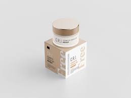 Free Cosmetic Box With Jar Mockup Mockups Design Free Premium Mockups In 2020 Cosmetics Mockup Cosmetic Box Box Mockup