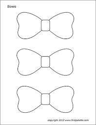 Or you could attach to elastic for a darling little baby headband! Bows Free Printable Templates Coloring Pages Firstpalette Com
