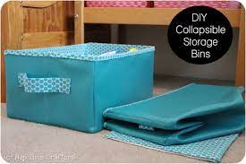 Collapsible Storage Bin Tutorial Contain All Of Your Clutter And Then Fold Them Down Flat For Storage When Sewing Machine Basics Diy Fabric Bins Fabric Boxes