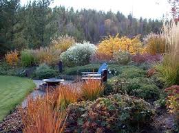 Picture Of A Fall Garden In Montana Ornamental Grass Landscape Autumn Garden Landscape Design
