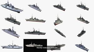 Download or buy, then render or print from the shops or marketplaces. 3d Warship Collection Cgtrader