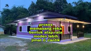 Ulat bambu yang juga banyak dikenal dengan nama ulat bumbung ini juga memiliki ukuran. Proses Membuat Rangka Atap Rumah Reka Bentuk Moden Jimat Kos Youtube