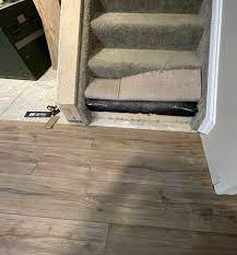 Carefully arrange planks in an intricate manner to firm a special design you desire to have. Laying Smartcore Lvp Any Advice On Doing This Bit At The Foot Of The Stairs Before I Start In On Just Cutting The Shape Of The Stairs Flooring