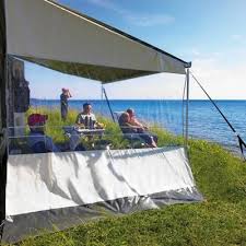 Thule thule omnistor 1200 2,30m tuchfarbe mystic grau. Thule Rain Blocker Side Seitenwand Fur Caravanstyle 1200 220cm 4041431900985 Leichte Seitenwand Aus Pvcmit Fenster Passend Fur Al Seitenwand Zelten Side