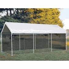 Carport Canopy With Screen Kit 10x20 Storesnapper Screen House Canopy Design Screen Enclosures