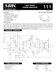 Brystom power amplifiers circuit diagrams High Speed Power Amplifier