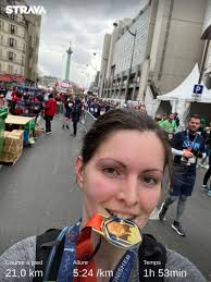 Mon premier semi-marathon ! Dédicace à toutes les mamans qui veulent se…