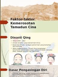 Ketidakadilan berlaku dalam masyarakat apabila wujud jurang perbezaan yang ketara antara kaya dengan miskin. Kemerosotan Tamadun Cina