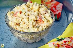 A simple japanese salad recipe. Seafood Pasta Salad Recipe This Mama Cooks On A Diet