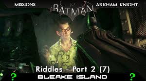 There will be 243 riddler trophies and riddles to be collected throughout the open city world, as well as inside certain enclosed (and. Arkham Knight Riddles Batman Arkham Knight Riddle Solutions Locations Guide Answers