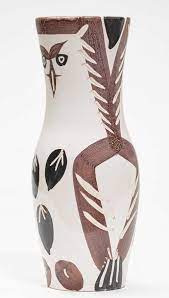 These tend to trend at higher prices than some of his smaller ceramic vessels and vases. Pablo Picasso Chouette 1952 Vase Keramik Mit Bemalung In