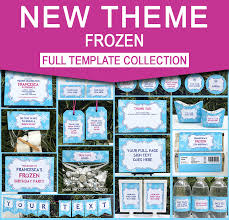 These are beautifully designed and created by the artist so as to make your loved one's birthday a really special occasion. Frozen Birthday Party Printable Templates Frozen Party Theme