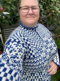 I finally finished 2 sweaters to my favorite daughter in law ( I only have  one🐣😀) for her birthday and Easter 🐣. Nordic mix sweater designer Laura  Dalgaard Used Fivel from Rauma