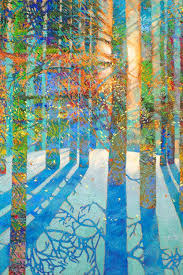 Iris scott, landscape painting, oil painting, van gogh. After The Snow Fell Canvas Art Print By Iris Scott In 2019 Art Fall Canvas Art Finger Painting Finger Paint Art