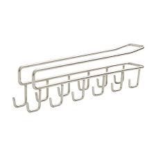 The stainless steel kitchen rack doesn't require any drilling holes into the wall. Kitchen Dining Bar Kitchen Iron Stainless Steel Dish Cupboard Hanger Rack Hooks Storage Shelf Kitchen Storage Organization