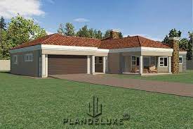 5 Bedroom Single Story House Floor Plan Home Designs Plandeluxe Affordable House Plans House Plans For Sale House Plan Gallery