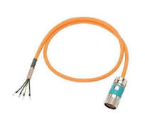 Siemens MOTION-CONNECT® 500 6FX50025CG101AC0 Pre-Assembled Basic Power  Cable, 600/1000 VAC, (4) 1.5 sq-mm, 2 m L