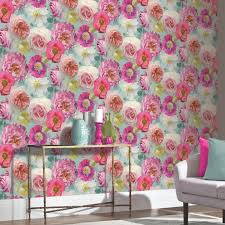 Our range of flower wallpapers includes everything from bright and contrasting shades to. Arthouse Country Garden Floral Teal Wallpaper 259600
