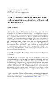 Ternyata begini tanda cewek yang masih perawan dan yang sudah tidak perawan. Pdf From Orientalism To Neo Orientalism Early And Contemporary Constructions Of Islam And The Muslim World