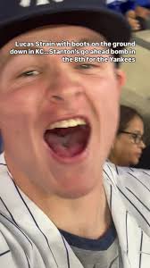Lucas Strain down in KC. Stanton’s bomb gives the #Yankees the lead in the  8th #MLB #MLBPlayoffs