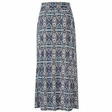 Ab Studio Maxi Ikat Skirt Ruched Waist Womens S M L Xl Polyester Spandex New 36 Ebay