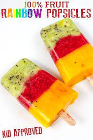 Delicious Summer Recipe For Rainbow Fruit Ice Lollies To Cook With Kids Recipe Healthy Ice Pops Recipes Healthy Snacks For Kids