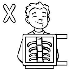 X (named ex /ɛks/, plural exes) is the 24th and antepenultimate letter in the modern english alphabet and the iso basic latin alphabet. X Ray Coloring Page Coloring Home