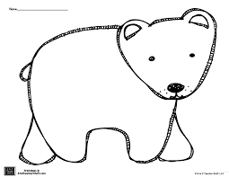 Brown Bear Or Polar Bear Outline Coloring Page Polar Bear Outline Bear Coloring Pages Polar Bear Coloring Page