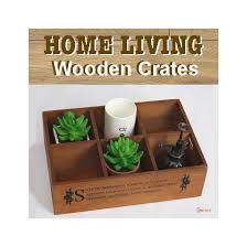 Sterilite storage crates are a versatile solution ideal for office, dorm, garage or utility these large sterilite storage crates were offered as a set of 6 for less than $23. Qoo10 Wooden Crates Furniture Deco