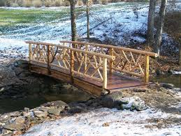 Handmade Rustic Bridge By Natural Edge Custommade Com Rustic Bridge Backyard Bridges Backyard