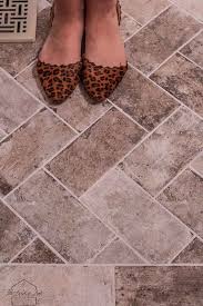 Maybe you would like to learn more about one of these? Diy Faux Brick Floor Look For Less The Lived In Look