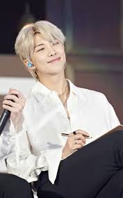 Namjoon Pics On Twitter In 2020 Namjoon Kim Namjoon Blonde Hair Boy