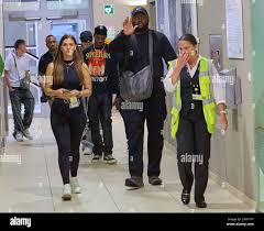 Rapper Travis Scott lands late at Vienna Schwechat Airport, Austria,