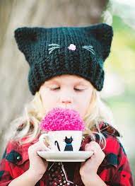My Little Kitten Cat Hat Knitting Pattern By Pattymac Knits Halloween Knitting Knitting Baby Knitting