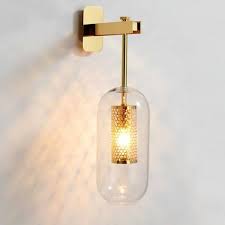 Luxury Post Modern Indoor Lighting Wall Lamp Gold Black Metal Glass Creative Sconce Wall Light For Bedroom Bedside Aisle Corridor Stair Post Modern Indoor Lighting Wall Lamp Gold Black Metal Glass Creative Sconce Wall Light