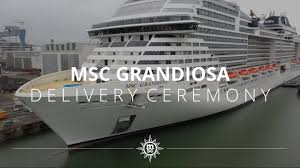 The ais position was reported 2 minutes ago. Msc Grandiosa Delivery Ceremony Youtube