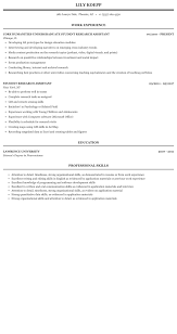 You've got a slick digital resume. Student Research Assistant Resume Sample Mintresume