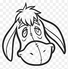 Pooh, a bear of very little brain, and all his friends in the hundred acre woo. Eeyore Winnie The Pooh Piglet Drawing Cartoon Cuties Pooh White Face Png Pngegg
