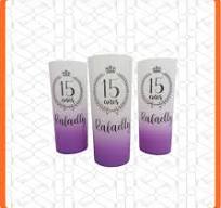 Copo Long Drink Jateado Degradê Roxo Personalizado 320ml