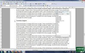 open office writer table de matieres youtube
