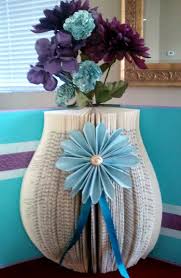 Book Vase Centerpiece Folded Book Art Altered Book Art Altered Books