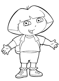 Dora Preschool Coloring Pages Kindergarten Coloring Pages Cartoon Coloring Pages Kids Printable Coloring Pages
