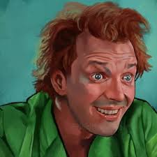 DROP DEAD FRED Olá, Cara Meleca Rik Mayall Impressão artística de filme  desenhada à mão/Pôster de filme