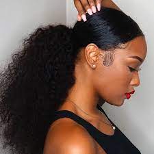 Blog Da Paty Curled Ponytail Hairstyles Natural Hair Styles Ponytail Hairstyles