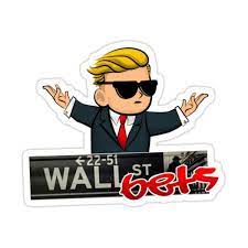 Wall Street Bets Sticker By Fresh-memes In 2021 Vinyl Sticker Logo Sticker Vinyl Decal Stickers