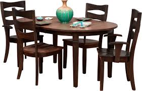 Check out our wood dining chairs selection for the very best in unique or custom, handmade pieces from our dining chairs shops. Daniel S Amish Round Leg Table In Driftwood And Dara With Sierra Chairs