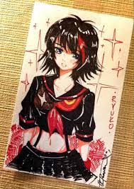 How to draw different anime ey. Ryuko Matoi Sketch I Drew A Week Back By Kiharisephorah Paigeeworld